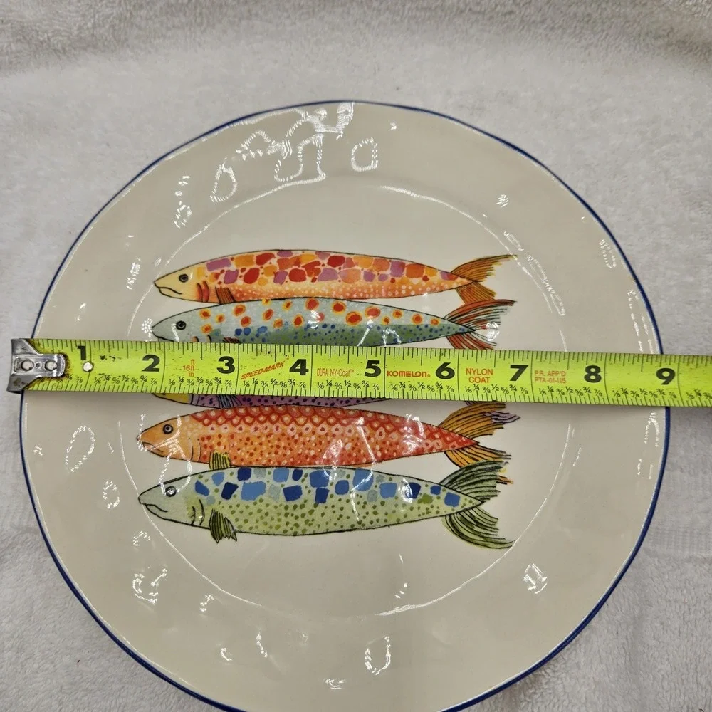 Set Of 2 Retired Anthropologie 'Molto bene!' Earthenware 9